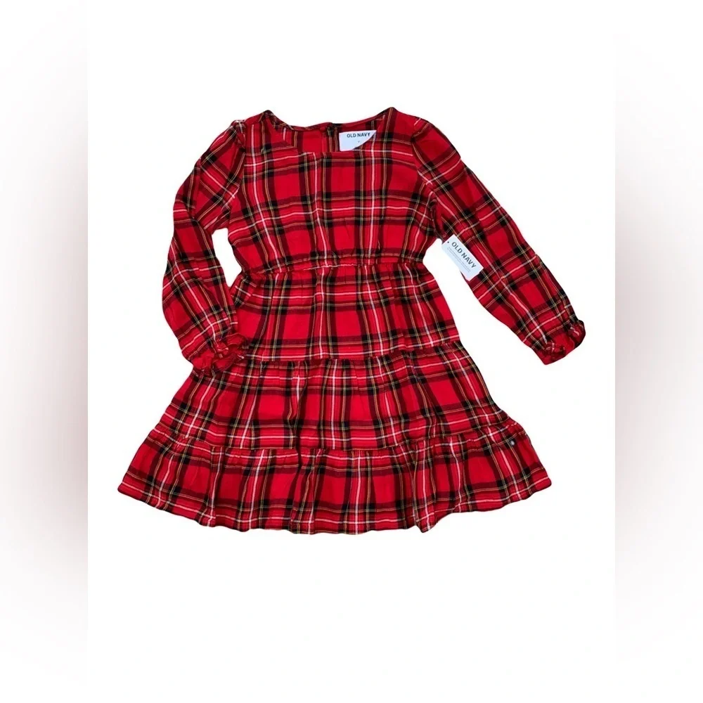 Old Navy NWT Size 5T Red Holiday Plaid Dress